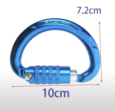 Карабин D-образный 3-lock, 20kN